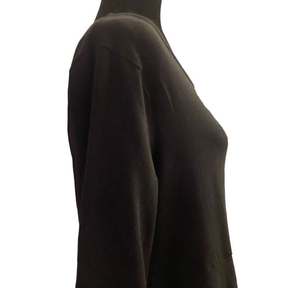 Old Navy Black 3/4 Sleeves A-Line Maternity Dress Size XL - Picture 6 of 13